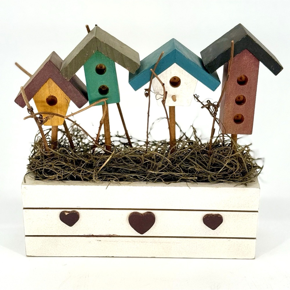 Wooden Birdhouse Music Box The San Francisco Music Box Company "Home Sweet Home"